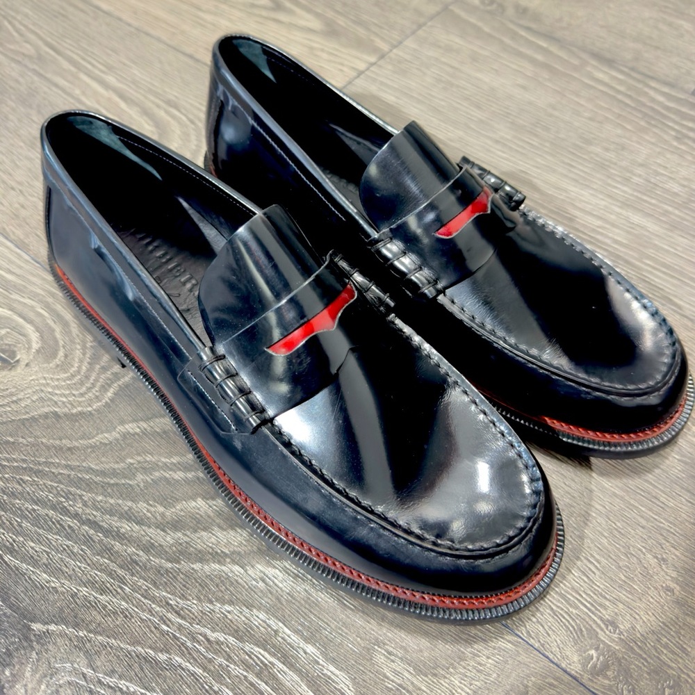 Burberry Penny Leather Loafers